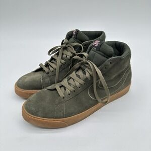 Nike SB Blazer Mid Sequoia Green‎ 864349-300 Mens Sz 11 Gum Sole Skateboarding
